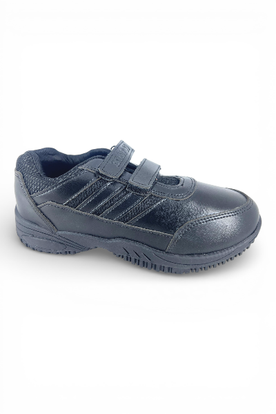 Soft-pvc-school-shoes-black-sports-style-velcro-1