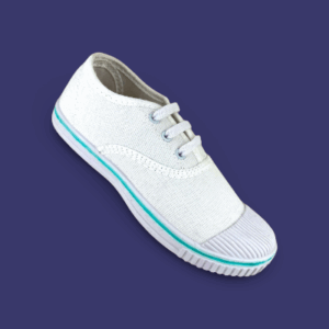 Tennis canvas white PT sports school shoes