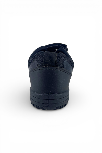 Soft-pvc-school-shoes-black-sports-style-lace-4 velcro sports shoes black